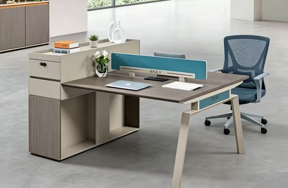 2人位职员桌办公桌JB-24#   160*120*75cm