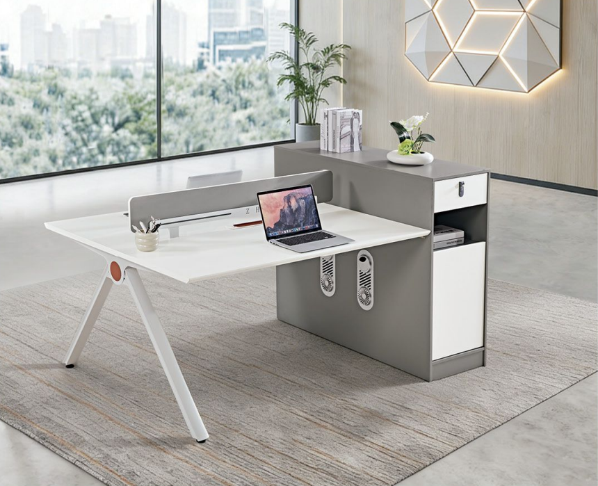 2人位职员桌办公桌SM-12#  160*120*100cm