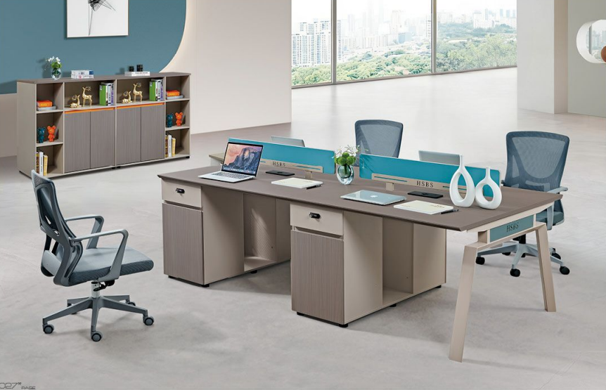 4人位职员桌办公桌JB-21# 240*120*75cm